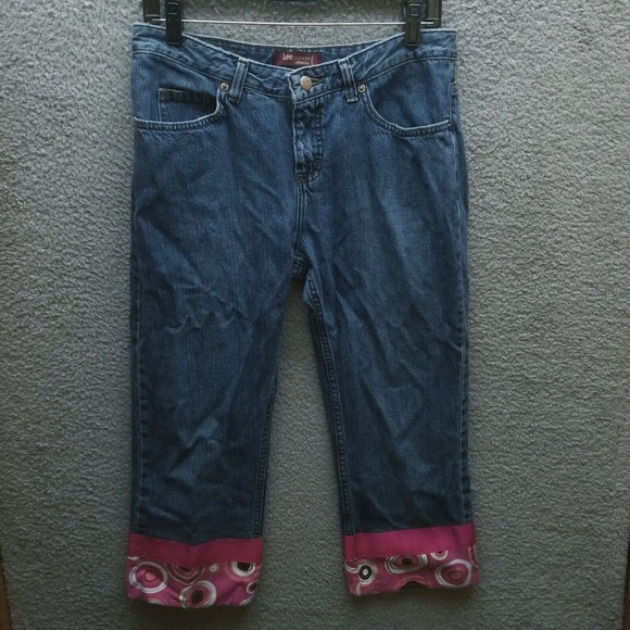 Jean Femme Lee Riveted Ultimate 5 - Taille W32 L31 Bleu Clair Délavé - Occasion Très Bon état